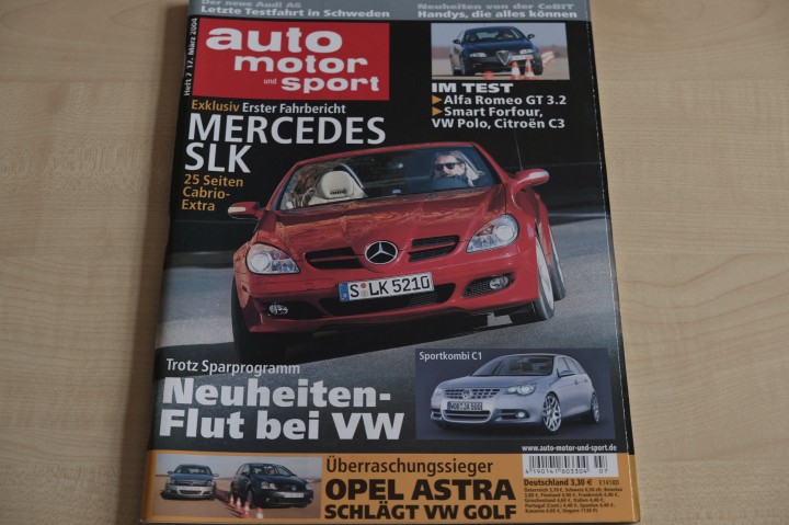 Deckblatt Auto Motor und Sport (07/2004)